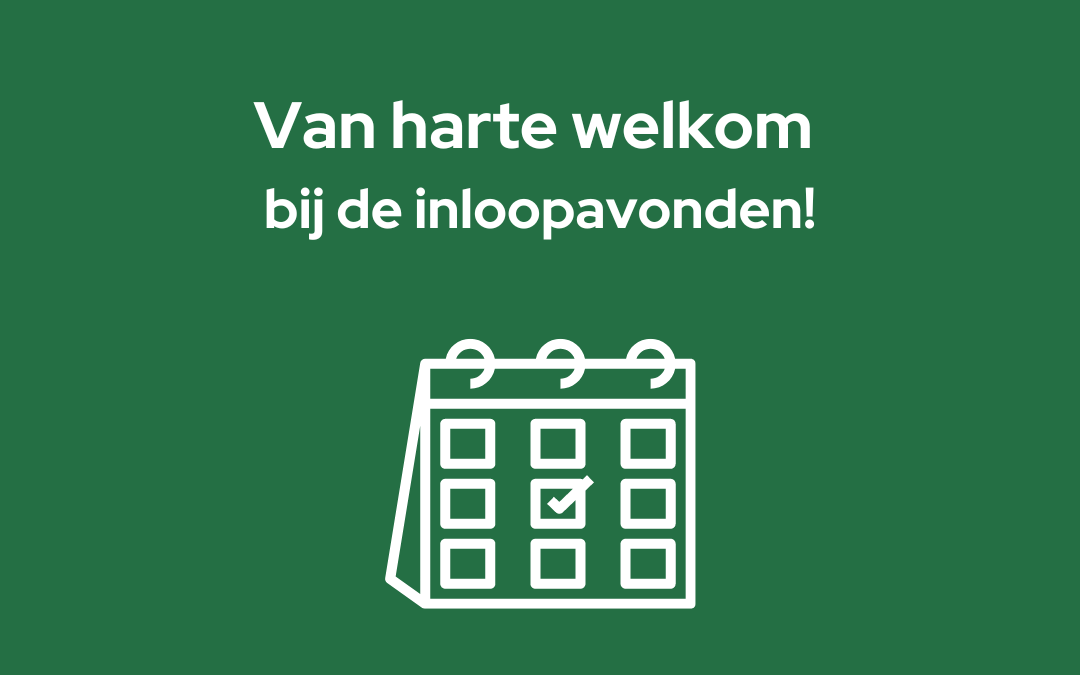 Bezoek onze inloopmomenten